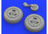 Eduard kit d'amelioration avion brassin 648469 Roues Spitfire Mk.XIV 3 branches Airfix 1/48