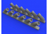Eduard kit d'amelioration avion brassin 648470 Pipes d'échappement Spitfire Mk.XIV Airfix 1/48