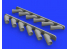 Eduard kit d'amelioration avion brassin 648470 Pipes d'échappement Spitfire Mk.XIV Airfix 1/48