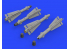 Eduard kit d'amelioration brassin 632134 Armement AIM-4D 1/32