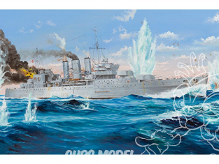 TRUMPETER maquette bateau 05353 HMS CORNWALL CROISEUR DE BATAILLE ROYAL NAVY 1941 1/350