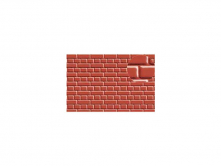 Slaters 400 Feuille de polystyrène immitation brique rouge anglaise 7mm