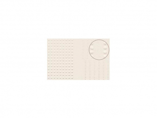 Slaters 431 Feuille de polystyrène imitation rivets beige de toutes tailles