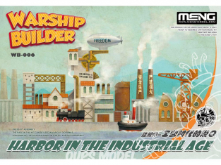 Meng maquette sous marin WB-006 Construire un quai pour vos constructions de navires de guerre Cartoon