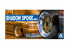 Aoshima maquette voiture 53225 Jantes Shadow Spoke 4H 14" et pneus 1/24