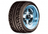 Aoshima maquette voiture 55472 Jantes Equip Short-Rim 14" et pneus 1/24