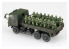 Aoshima maquette militaire 012093 JAPAN AUTO-DEFENSE CAMION TYPE 73 avec 20 figurines d'infanterie 1/72