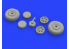Eduard kit d'amelioration brassin 672221 Roues P-47D Tamiya 1/72