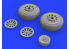Eduard kit d'amelioration avion brassin 648494 Roues type diamant P-51D Eduard 1/48