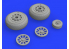 Eduard kit d'amelioration avion brassin 648494 Roues type diamant P-51D Eduard 1/48