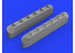 Eduard kit d'amelioration avion brassin 648486 Pipes d'échappement avec carrenages P-51D Eduard 1/48