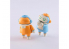 HASEGAWA maquette 64516 Petit Mechatro mate No.01 “Sky Blue &amp; Orange” 1/35