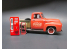 AMT maquette voiture 1144 Camionnette Ford F-100 "Coca-Cola" de 1953 avec machine à coke moulée et chariot 1/25