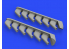 Eduard kit d'amelioration avion brassin 648485 Pipes d'échappement P-51D Eduard 1/48