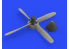 Eduard kit d'amelioration avion brassin 648487 P-51D Hélice Standard Hamilton Eduard 1/48