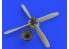 Eduard kit d'amelioration avion brassin 648487 P-51D Hélice Standard Hamilton Eduard 1/48