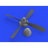 Eduard kit d'amelioration avion brassin 648488 P-51D H&eacute;lice Standard Hamilton Uncuffed Eduard 1/48