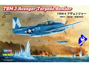 HOBBY BOSS maquette avion 80325 TBM-3 Avenger torpedo bomber 1/48