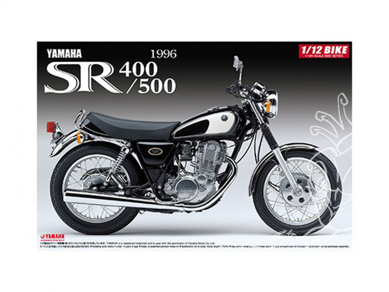 Aoshima maquette moto 51696 Yamaha SR400/500 1996 1/12