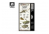 Vallejo Set Wargames Color Series 70224 WWIII Blindés Allemagne de l'est et Infanterie 8 pots de peintures 17ml