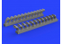 Eduard kit d'amelioration avion brassin 648508 Pipes d'échappement P-400 Eduard 1/48