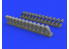 Eduard kit d'amelioration avion brassin 648508 Pipes d'échappement P-400 Eduard 1/48