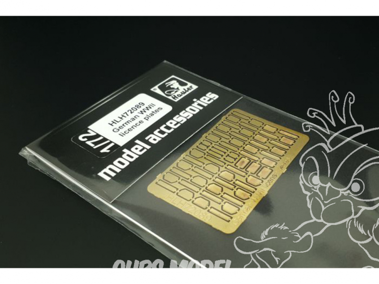 Hauler kit d'amelioration HLH72089 Plaques d'immatriculation allemandes de la Seconde Guerre mondiale 1/72