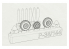 Brengun kit d'amelioration avion BRL144146 P-38 Roues et hélices pour kit Fujimi 1/144