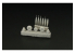 Brengun kit d'amelioration avion BRL144146 P-38 Roues et hélices pour kit Fujimi 1/144