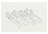 Brengun kit d'amelioration avion BRL144147 Cales de roue USN WWII 1/144
