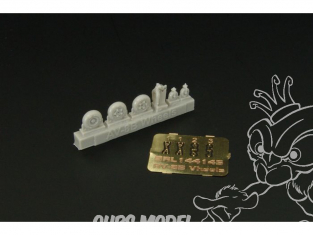 Brengun kit d'amelioration avion BRL144145 Roues AV-8B pour tous kit 1/144