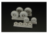 Brengun kit d'amelioration avion BRL48106 Roues C-130 1/48