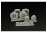 Brengun kit d'amelioration avion BRL48106 Roues C-130 1/48