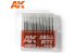 AK interactive outillage ak9043 Set de forets (0.4 - 1.3)
