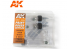 AK interactive outillage ak9047 Pots de peinture doseurs 4 x 60ml