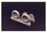 Brengun kit d'amelioration avion BRL48117 Jeu de roues F4U Corsair Cross Thread 1/48