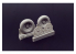 Brengun kit d'amelioration avion BRL48114 F4U Corsair Block Thread Wheels set 1/48
