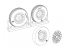 Brengun kit d'amelioration avion BRL48114 F4U Corsair Block Thread Wheels set 1/48