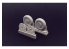 Brengun kit d'amelioration avion BRL48114 F4U Corsair Block Thread Wheels set 1/48