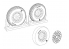 Brengun kit d'amelioration avion BRL48113 set de roues pour un F4U Corsair Diamond Thread 1/48