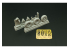 Brengun kit d'amelioration avion BRL72185 Roues AV8B pour un kit Hasegawa 1/72