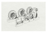 Brengun kit d'amelioration avion BRL72185 Roues AV8B pour un kit Hasegawa 1/72