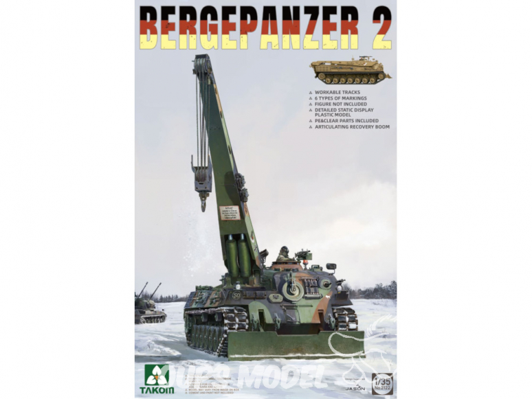 Takom maquette militaire 2122 Bergepanzer 2 1/35
