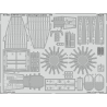 EDUARD photodecoupe avion 481003 Undercarriage & Ext&eacute;rieur B-26B-50 Invader Icm 1/48