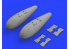 Eduard kit d'amelioration avion brassin 648531 Réservoir 110gal P-51D Eduard 1/48