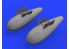 Eduard kit d'amelioration avion brassin 648531 Réservoir 110gal P-51D Eduard 1/48