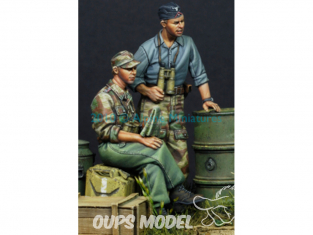 Alpine figurine 35101 equipage de Panzer allemand en été Set (2 figurines) 1/35