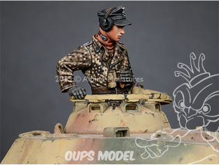 Alpine figurine 35188 WSS Commandant Panzer n°2 1/35