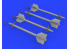 Eduard kit d'amelioration brassin 632141 Armement AIM-9M/L Sidewinder 1/32