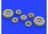 Eduard kit d'amelioration avion brassin 648541 Roues Mirage IIIC Eduard 1/48